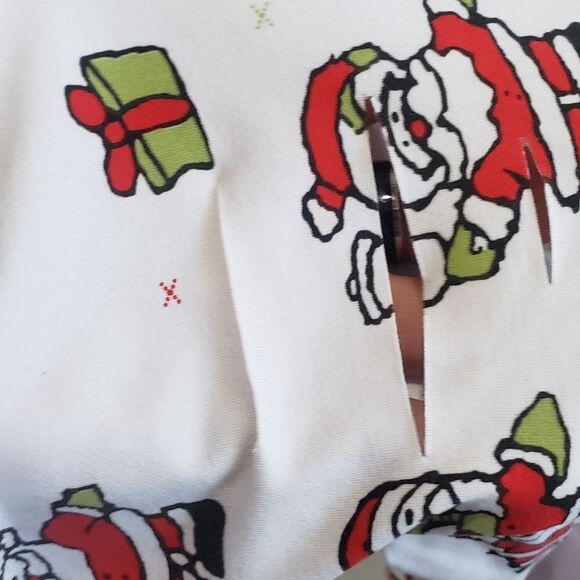 Christmas leggings, white with snowman size Large NWNT - Picture 2 of 3